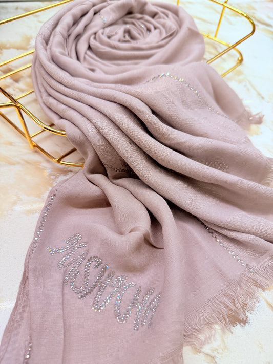 Cotton with assorted crystals