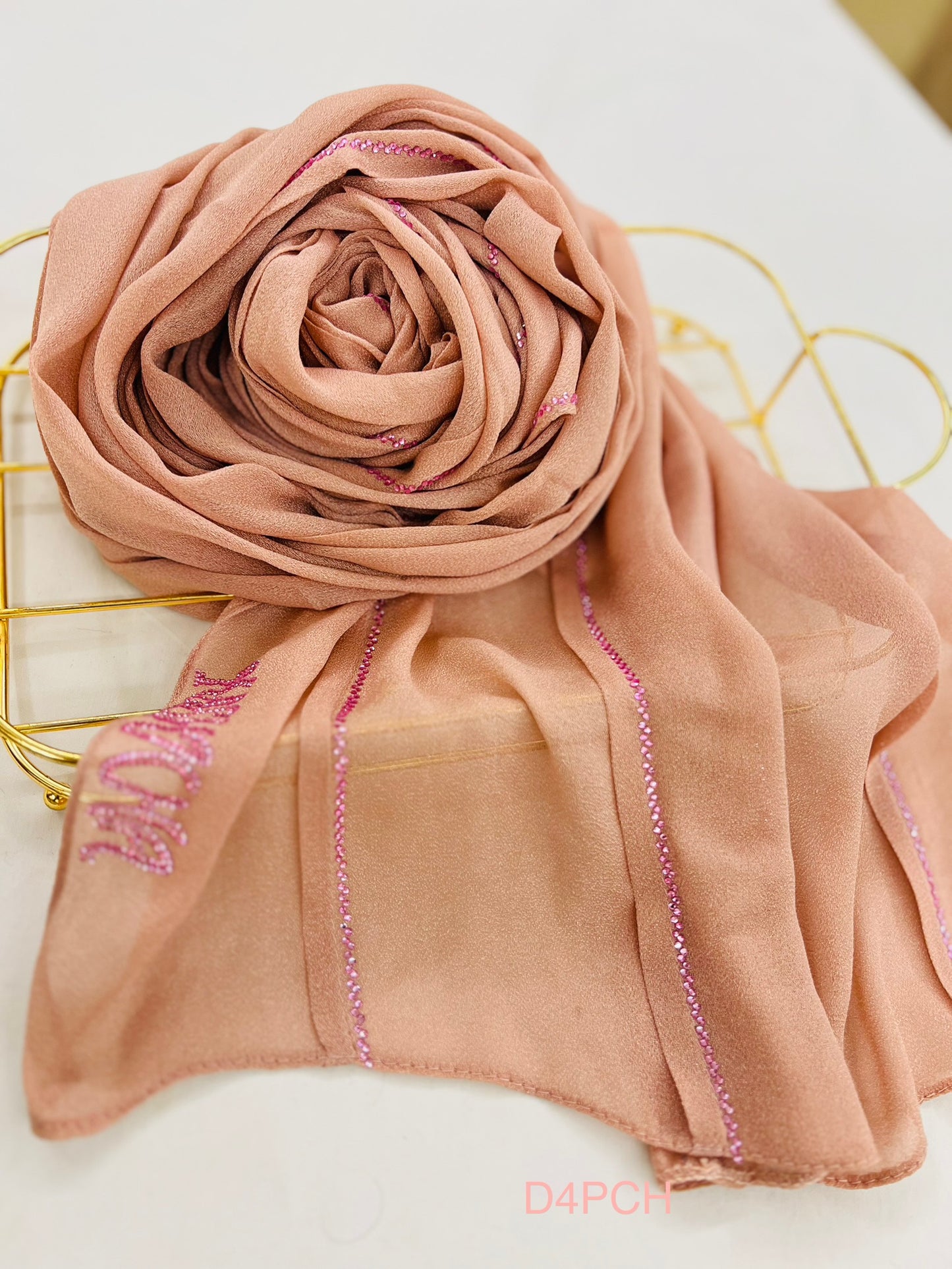 Soft Chiffon With Crystals